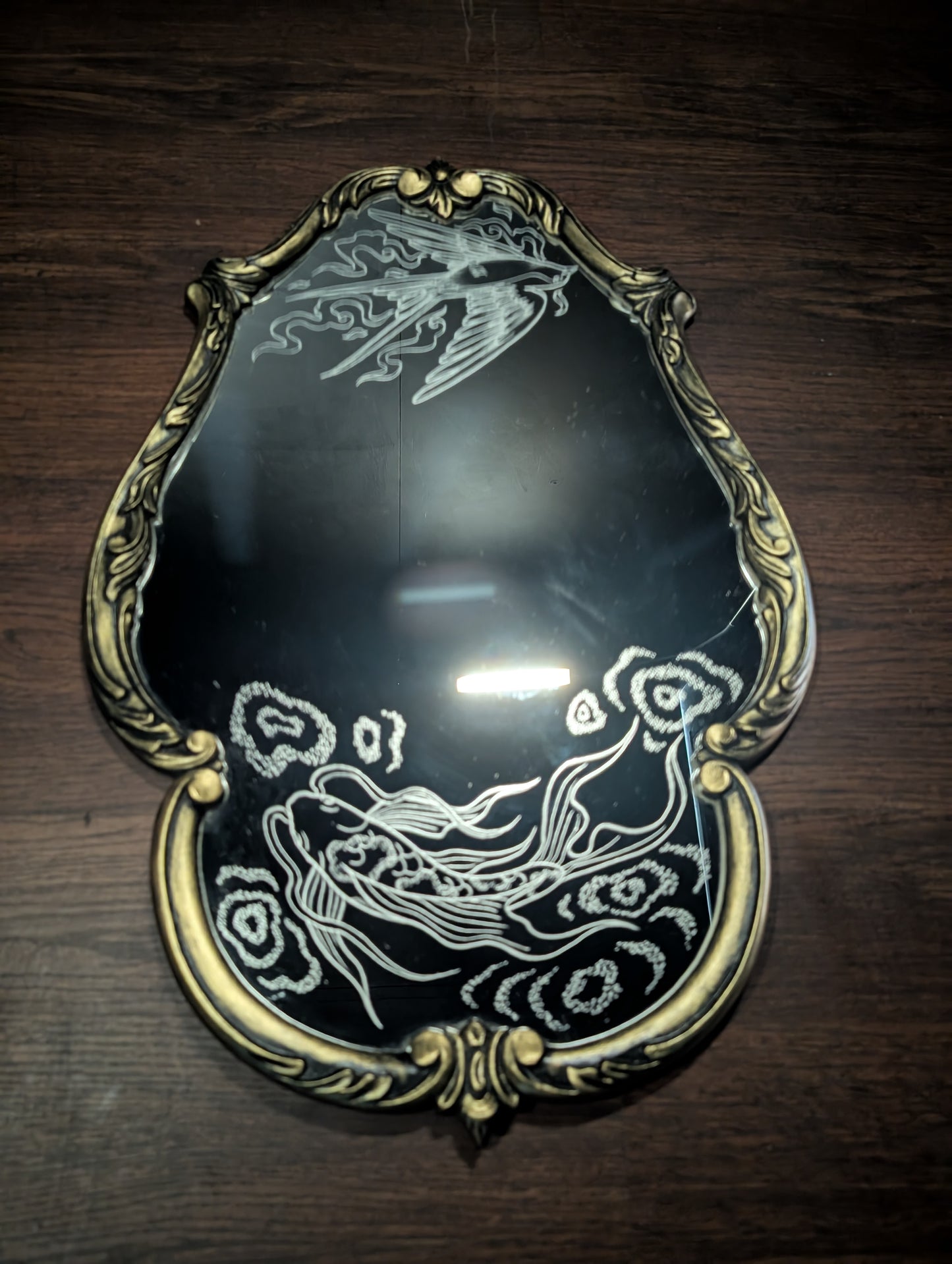 Koi fish and Swallow